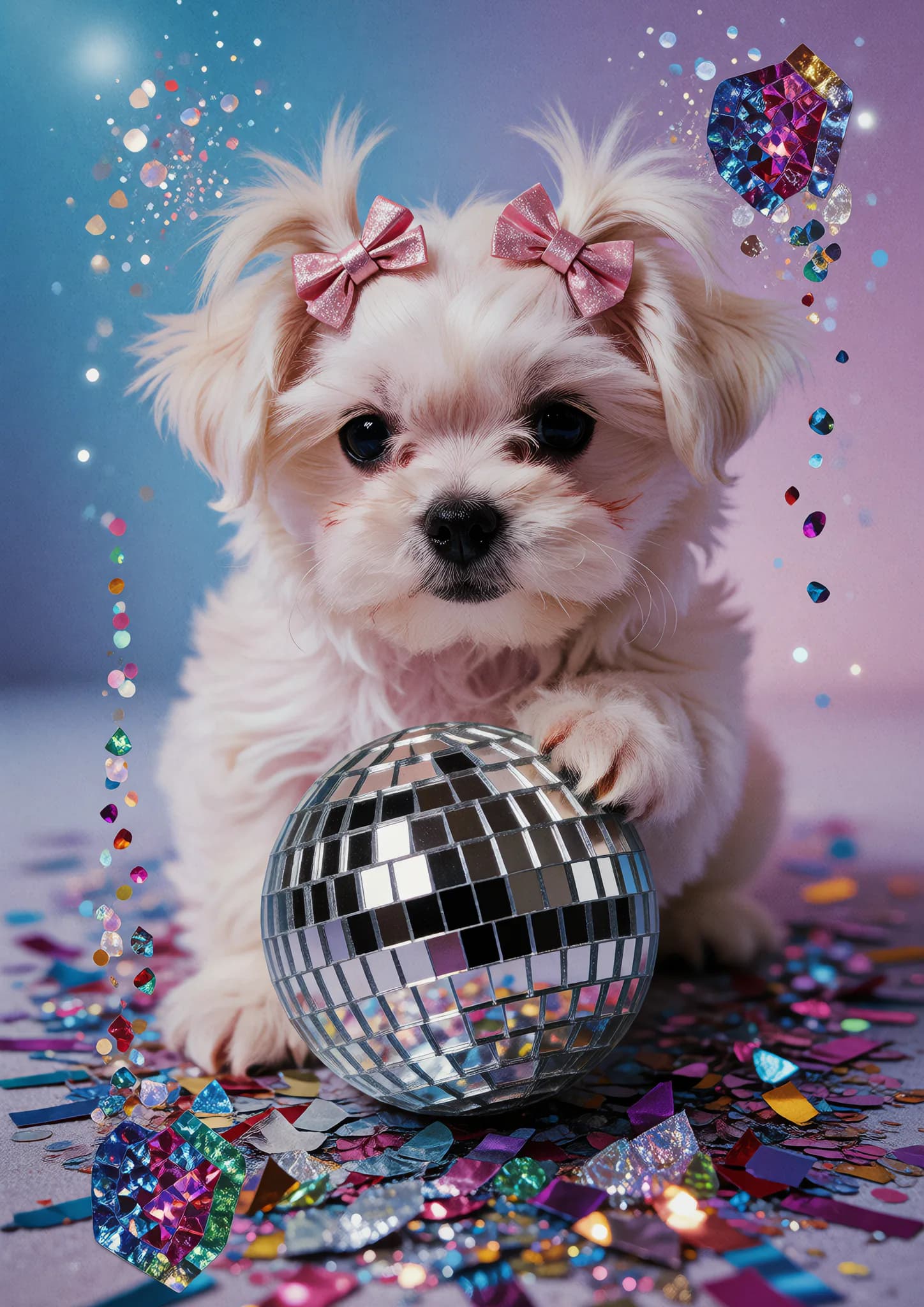 Glitter Bone Maltese