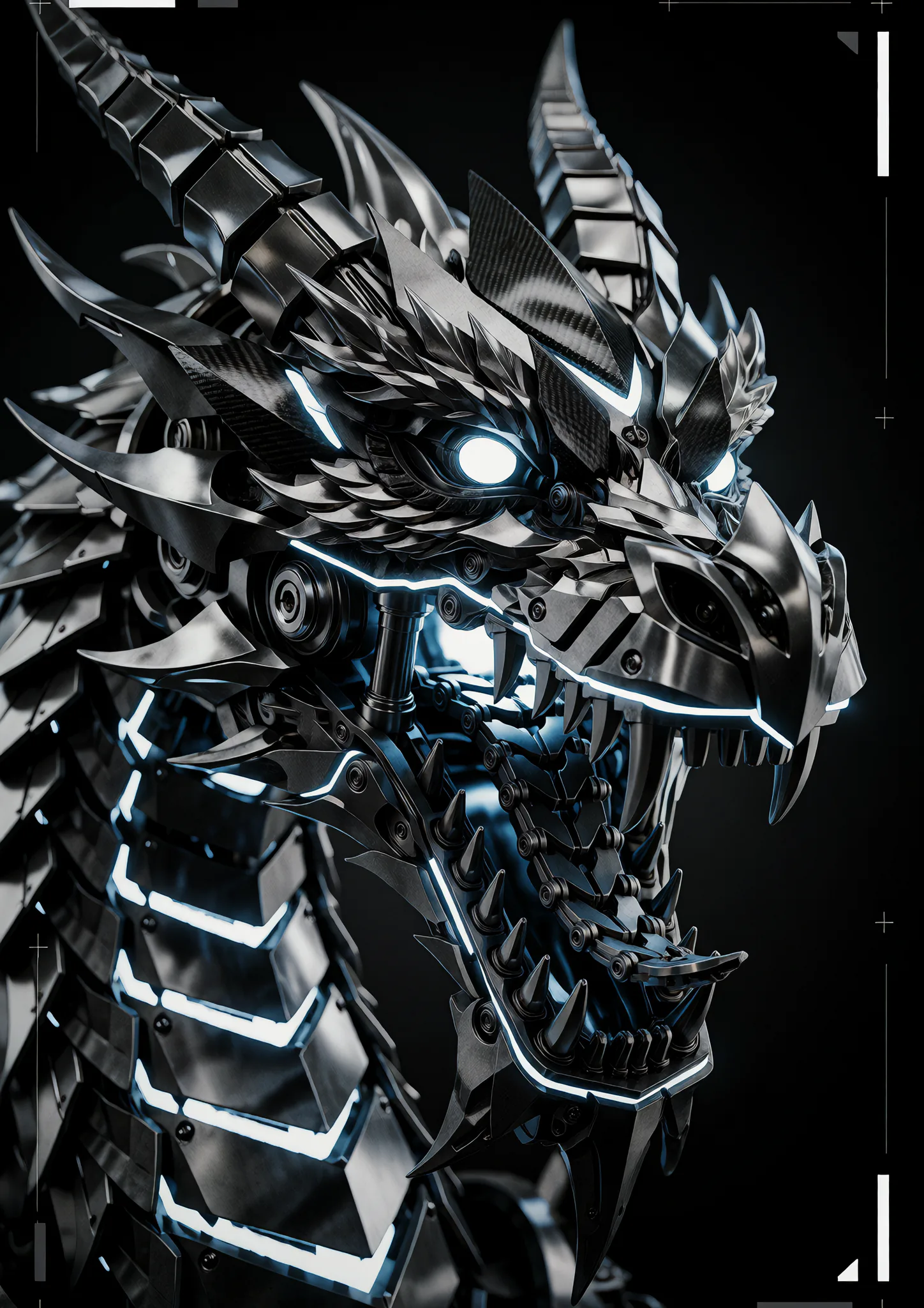 Noir Cybernetic Dragon