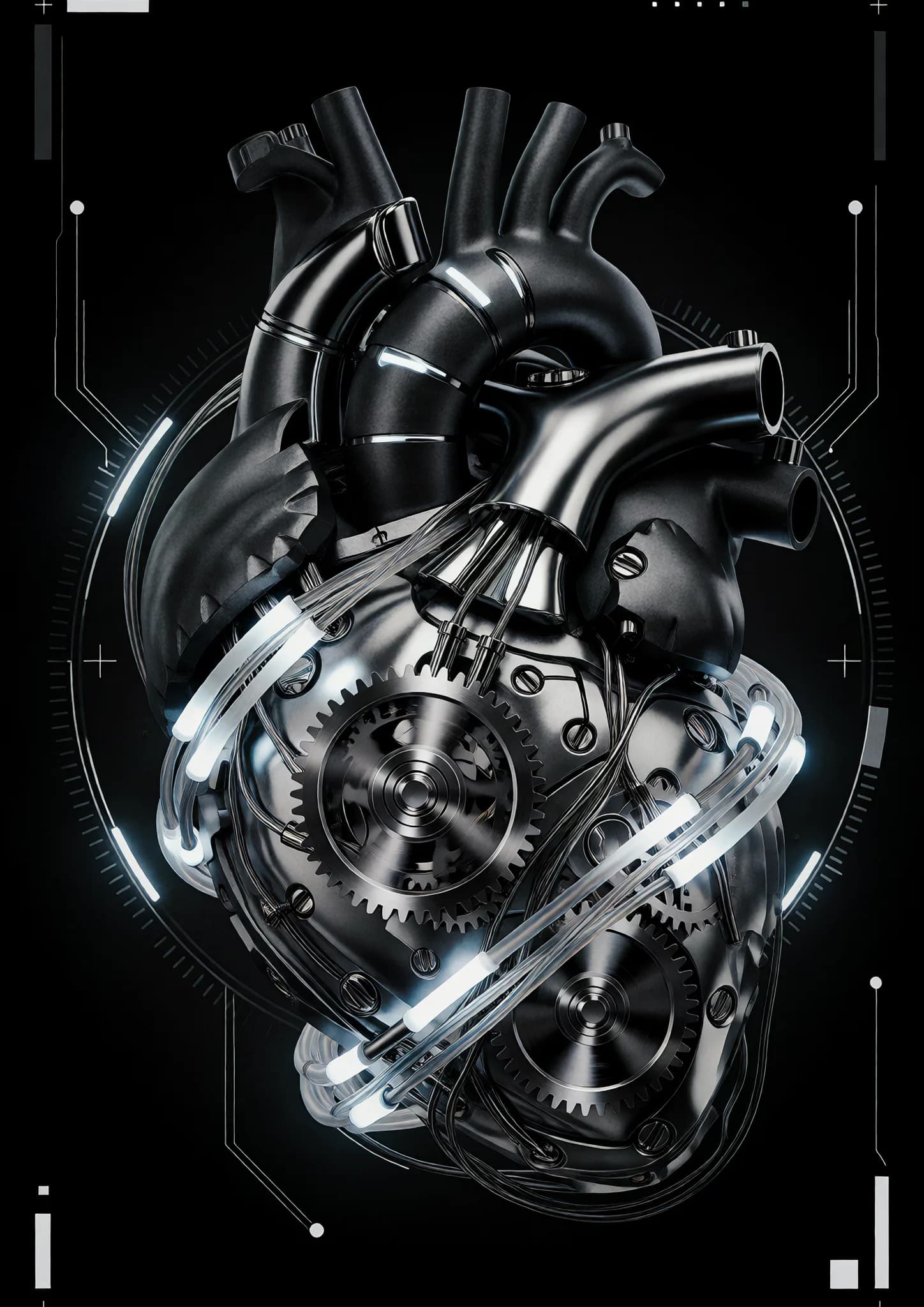 Noir Cybernetic Heart