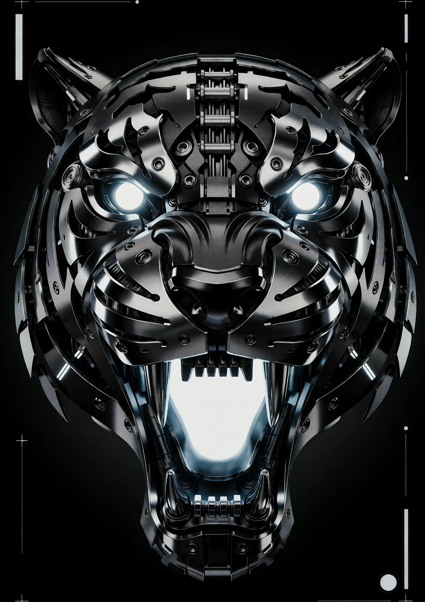 Noir Cybernetic Tiger