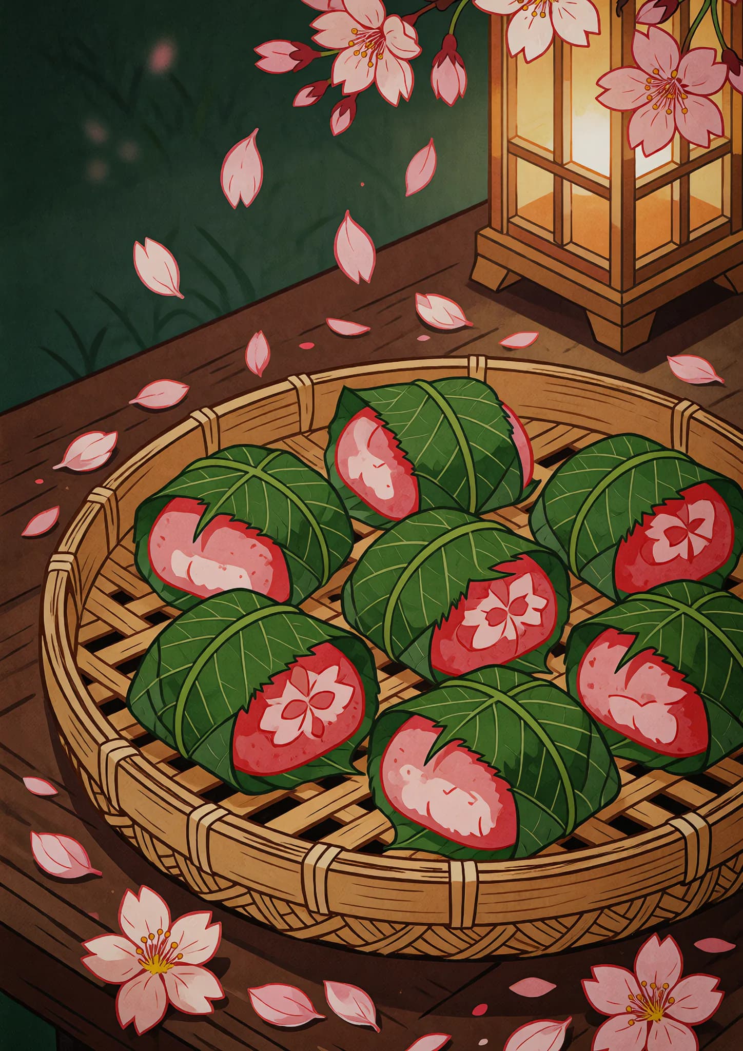 Sakura Mochi Trays