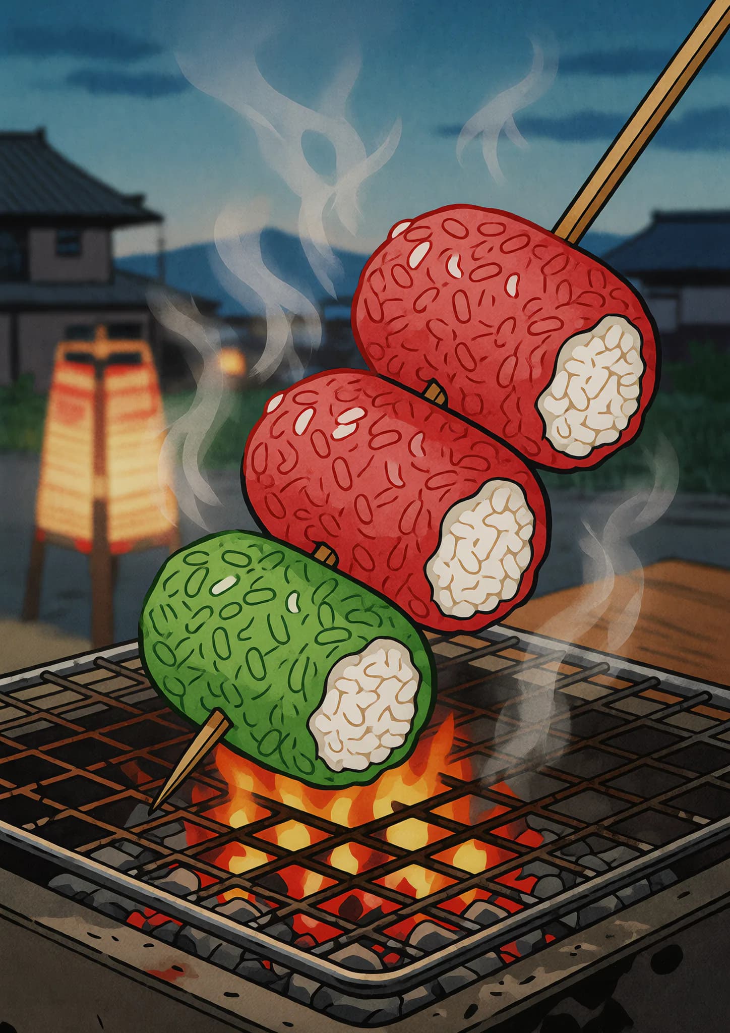 Tricolor Dango Grill